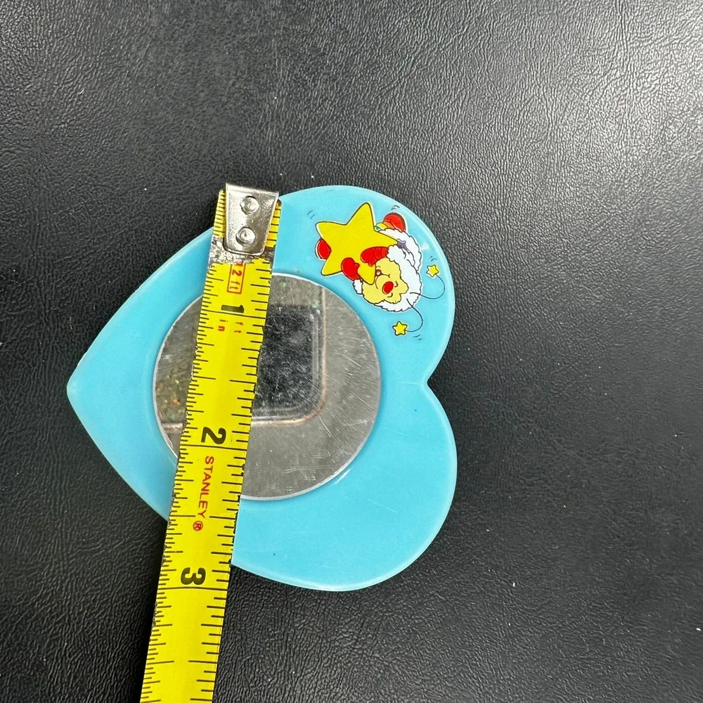Vintage Heart Pocket‎ Mirror Rainbow Brite Star Retro Hong Kong Kitsch 3in